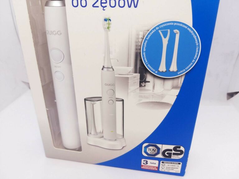 SZCZOTECZKA SONICZNA DO ZĘBÓW QUIGG 4280 BIAŁA