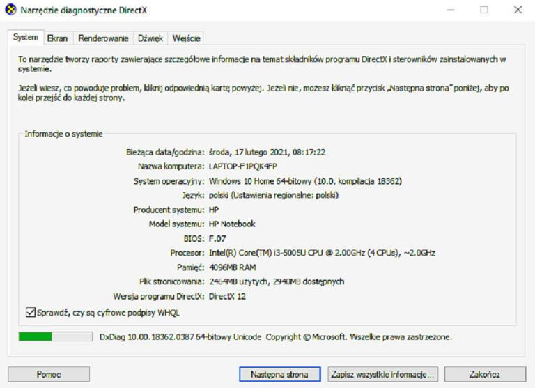 HP 17-X035NW I3-5005U 4GB 1TB HDD 17,3"