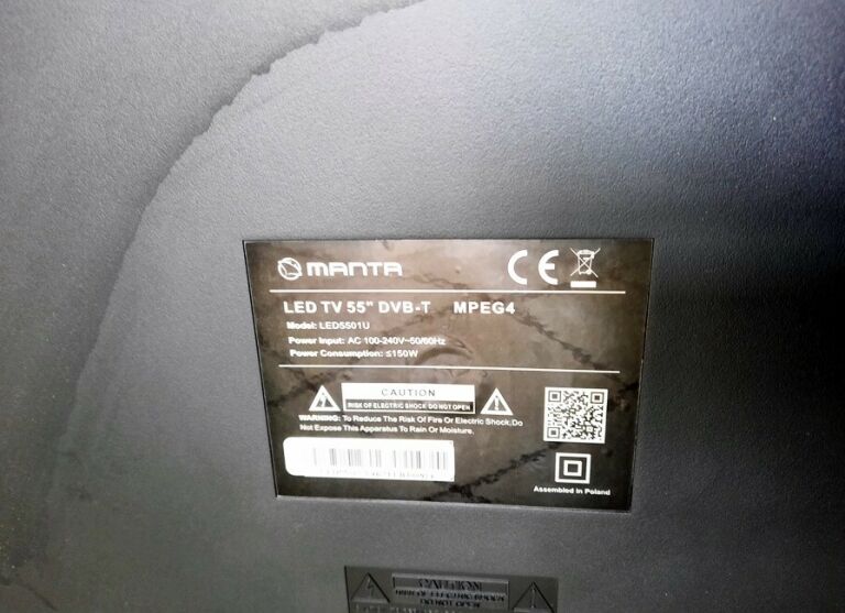 TELEWIZOR MANTA LED5501U TYLKO ODBIÓR OSOBISTY