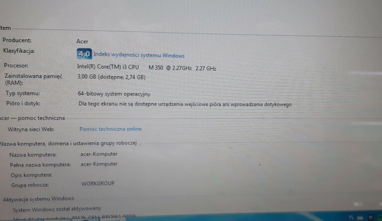 LAPTOP EMACHINES