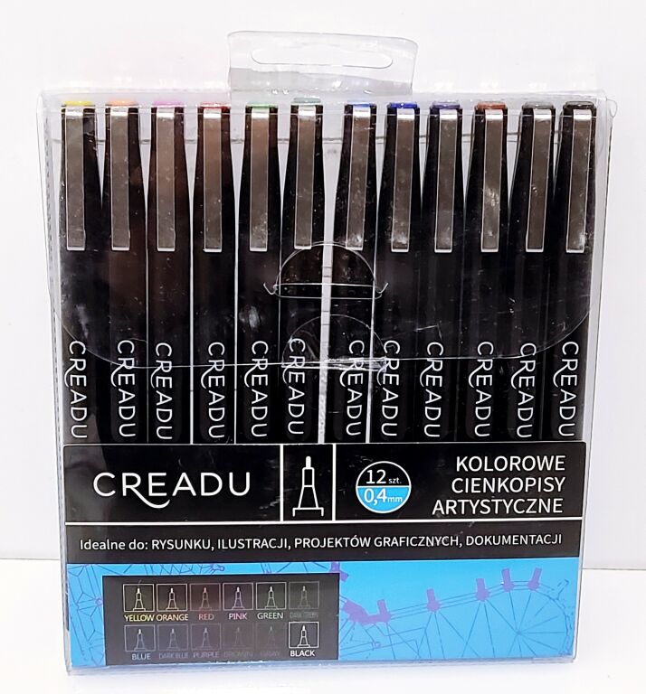 kolorowe-cienkopisay-artystyczne-creadu-12szt-chmielna-98-warszawa