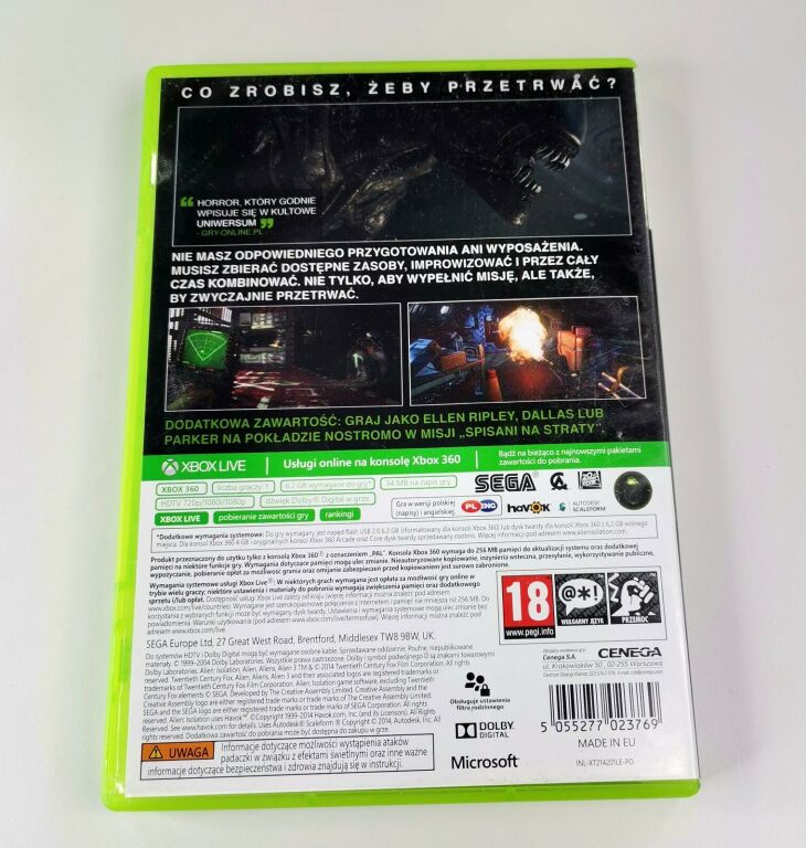 OBCY: IZOLACJA (GRA XBOX 360)