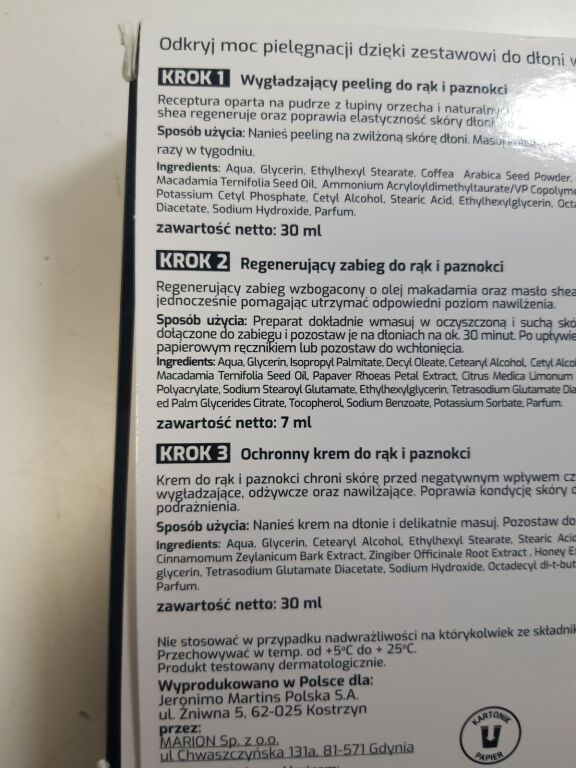 NIUQI ZESTAW DO PIELĘGNACJI DŁONI