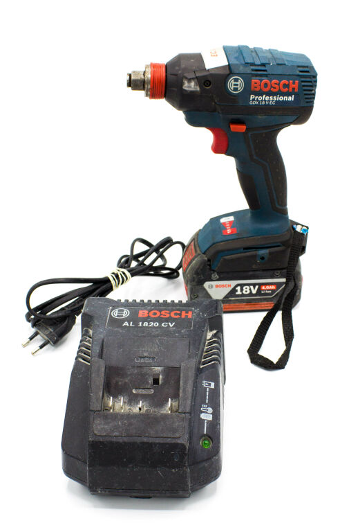 KLUCZ ZAKRĘTAK BOSCH GDX 18V-EC 18V+ŁADOWARKA