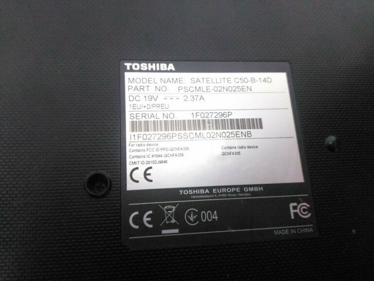 LAPTOP TOSHIBA SATELLITE C50-B-14D