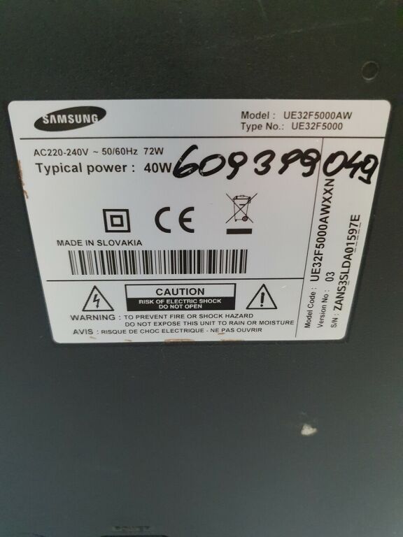 TELEWIZOR SAMSUNG UE32F5000 ODBIÓR OSOBISTY