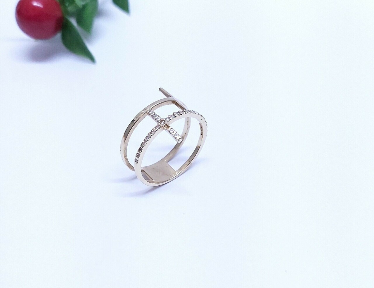 okazja-przepiekny-zloty-pierscionek-585-r17-material-15835-2