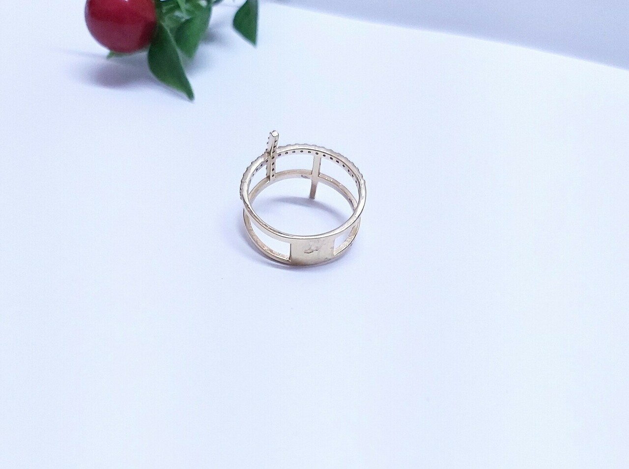 okazja-przepiekny-zloty-pierscionek-585-r17-rodzaj-2205-2