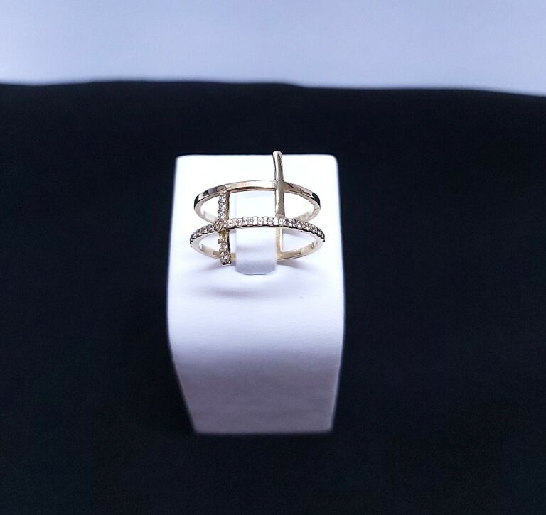 okazja-przepiekny-zloty-pierscionek-585-r17-stan-11323-2