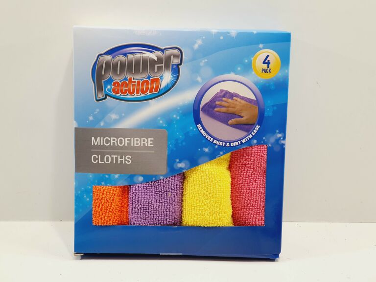 ŚCIERECZKI Z MIKROFIBRY POWER ACTION - 4SZT