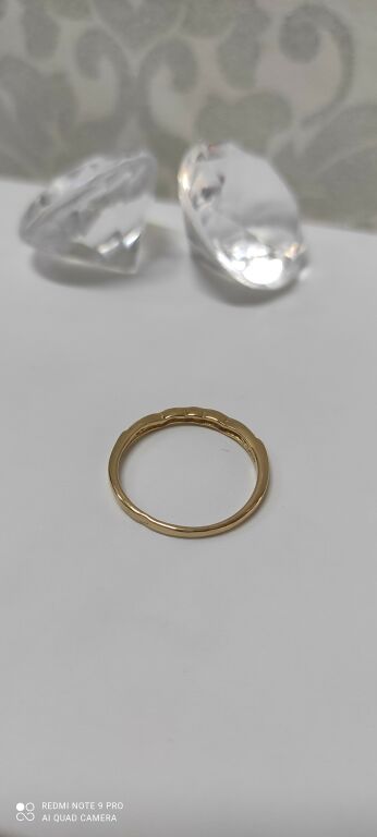 okazja-prosty-zloty-pierscionek-166-stan-uzywany