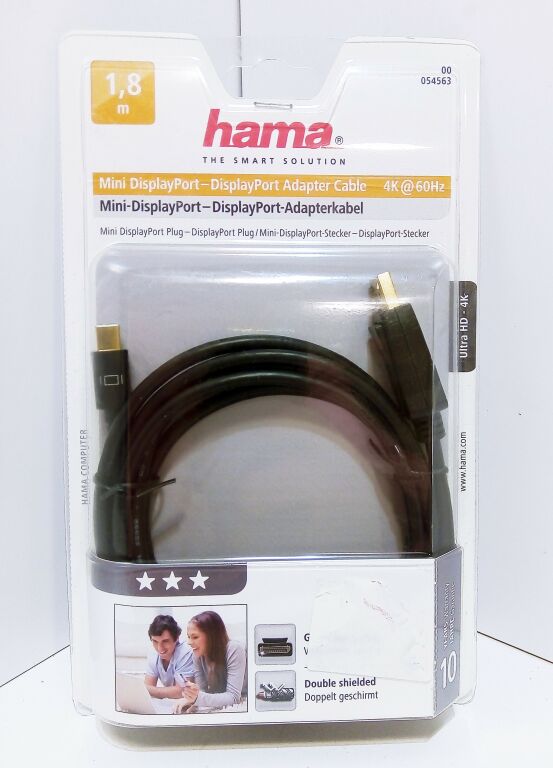 KABEL HAMA MINI DISPLAYPORT- DISPLAYPORT 1,8 M