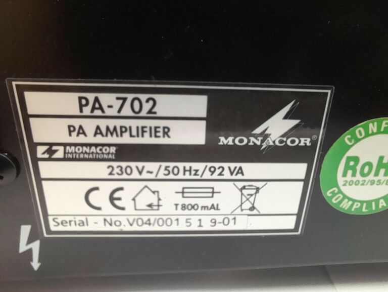 AMPLIFIER MONACOR PA-702 AMPLIFIER !!!WARTO!!!