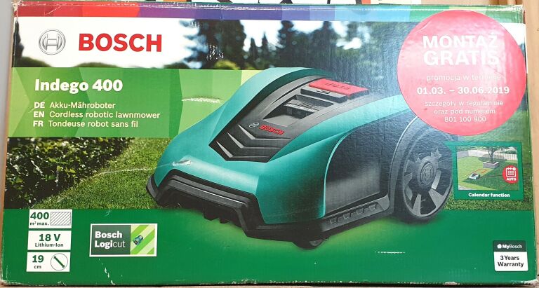 BOSCH AUTOMATYCZNA KOSIARKA INDEGO 400 + GRATIS