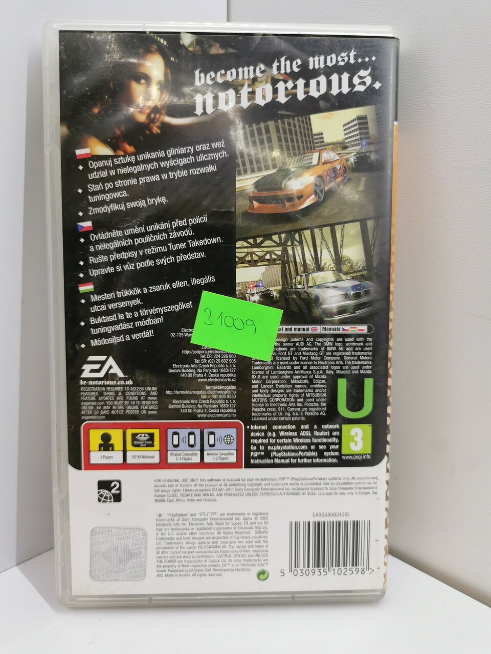 PSP NEED FOR SPEED MOST WANTED 5-1-0 | Gry na konsole
