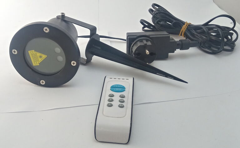 LASEROWY PROJEKTOR DO OGRODU HSLD01 MGR + PILOT