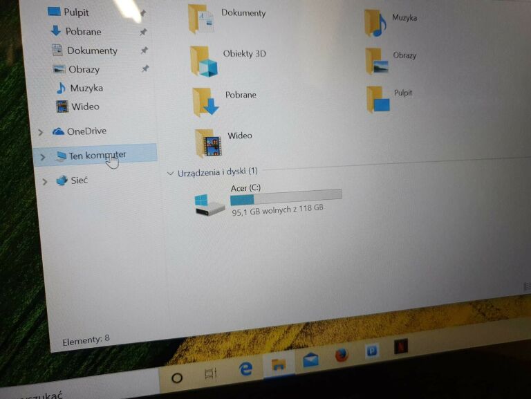 LAPTOP ACER SP513-51 FV/OBRÓT 360/GW/128GB/8GB