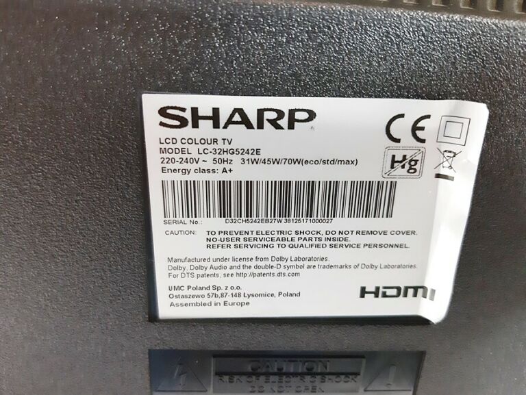 TELEWIZOR SHARP LC-32HG5242E HD READY SMART TV