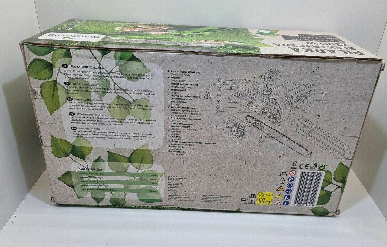 gardenic-pilarka-elektryczna-lancuchowa-2200w-stan-nowy