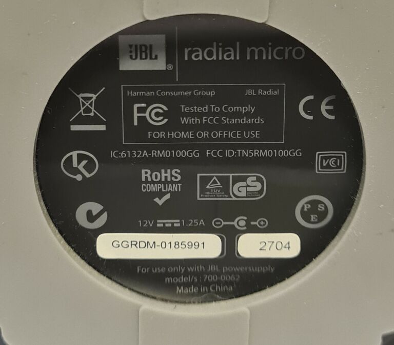 GŁOŚNIK STACJA DOKUJĄCA JBL RADIAL MICRO