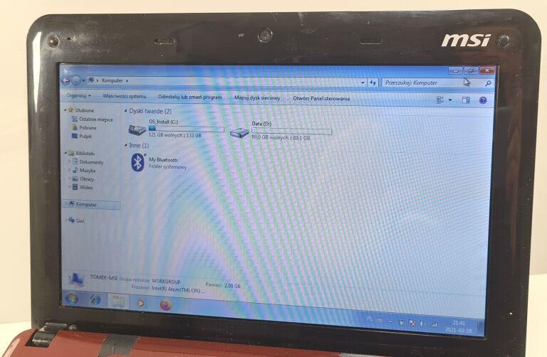 LAPTOP NETBOOK MSI MS-N014 2/256GB INTEL WIN7