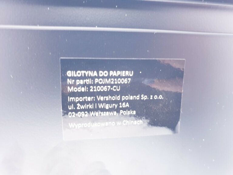 GILOTYNA DO PAPIERU HYKKER