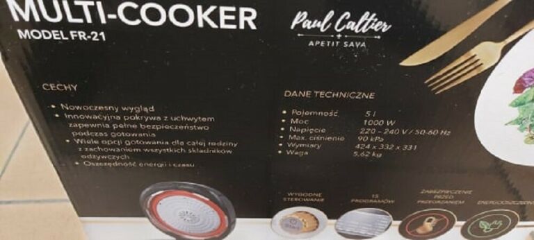 MULTICOOKER PAUL CALTIER FR-21 KOMPLET