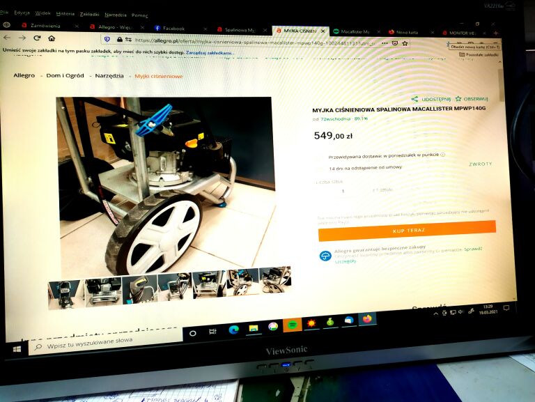MONITOR VIEWSONIC VA2216W 22'' LCD