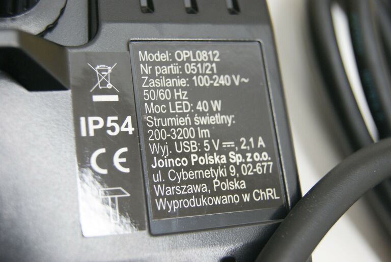 NAŚWIETLACZ LETHE LED 40W