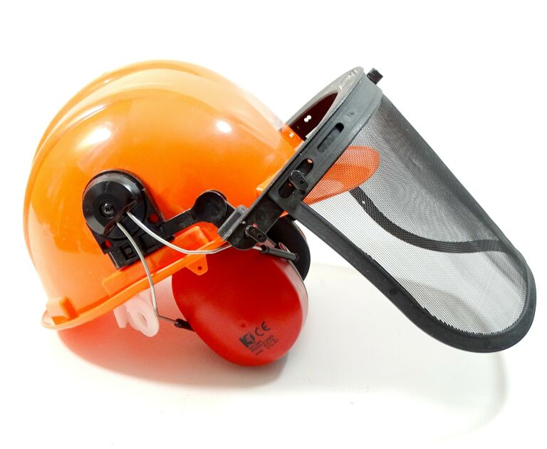 KASK Z OSŁONĄ I SŁUCHAWKAMI (PRZYŁBICA) MAKITA