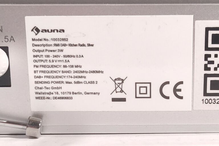 RADIO PODWIESZANE  AUNA KR-140