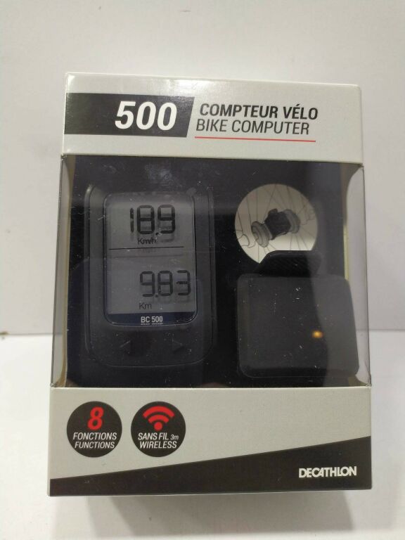 LICZNIK ROWEROWY DECATHLON 500 CZARNY