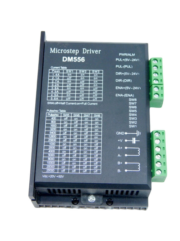 STEROWNIK SILNIKA KROKOWEGO DM556 5,6A 50V 1/128