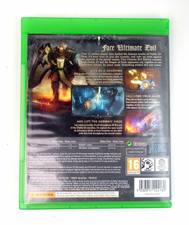 GRA XBOX ONE DIABLO III REAPER OF SOULS