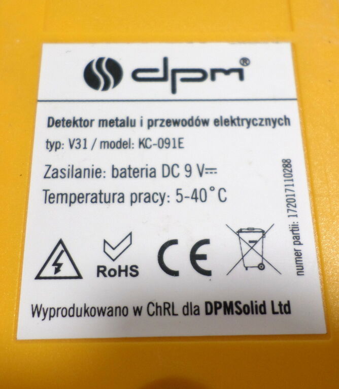 DETEKTOR DO PRZEWODÓW DPM KC-091E