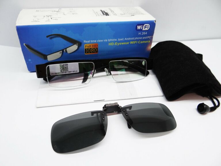 MINI KAMERA IP OKULARY WIFI FULLHD 1080P P2P V13W