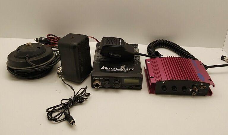 ZESTAW CB RADIO MIDLAND ALAN 121 ANTENA WZMACNIAC