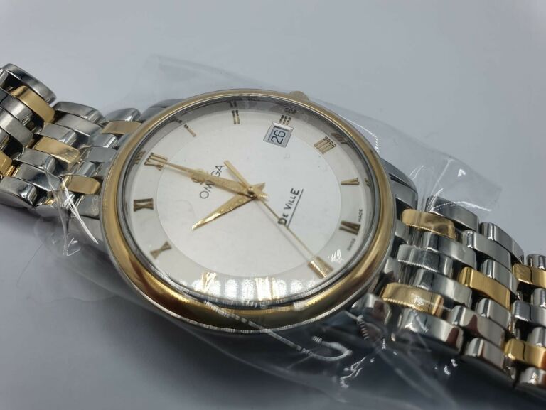 ZEGAREK OMEGA DE VILLE 43103200 18K 34.4MM KOMPLE