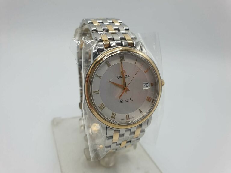 ZEGAREK OMEGA DE VILLE 43103200 18K 34.4MM KOMPLE