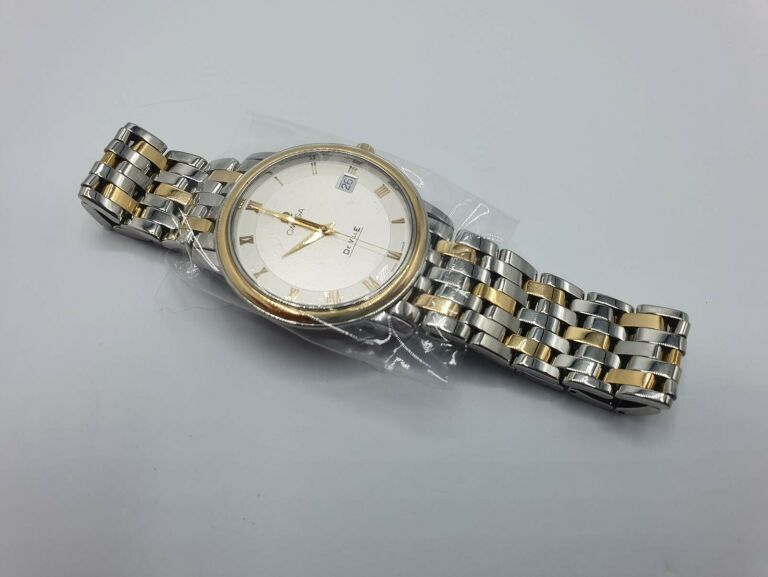 ZEGAREK OMEGA DE VILLE 43103200 18K 34.4MM KOMPLE