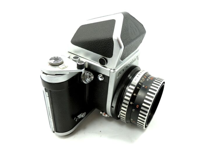 PENTACON SIX TL+OBIEKTYW+PRYZMAT+ ETUI