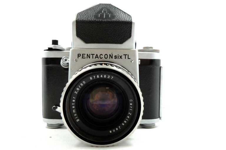 PENTACON SIX TL+OBIEKTYW+PRYZMAT+ ETUI