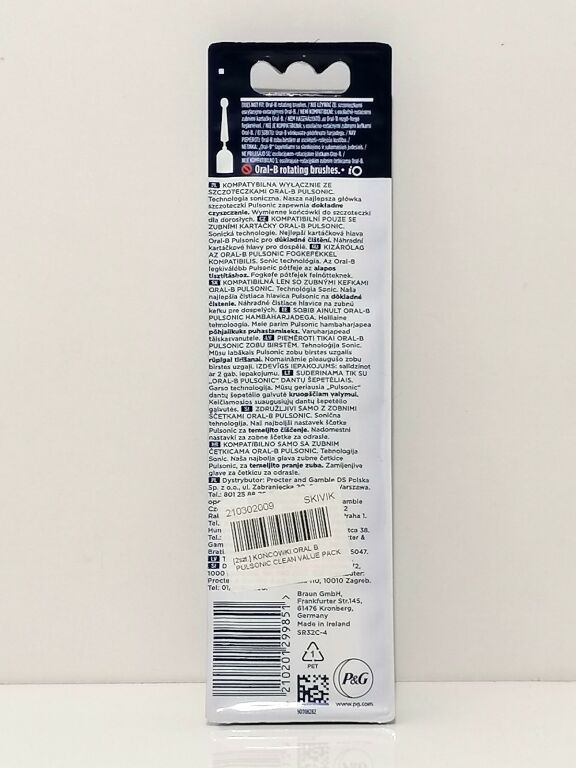 KOŃCÓWKI ORAL B PULSONIC CLEAN VALUE PACK 4SZT
