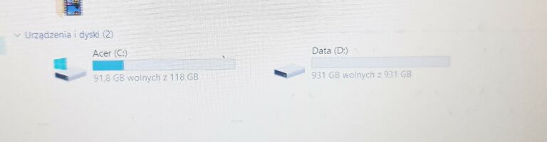 LAPTOP ACER A515-51G 54VW, 2 DYSKI, 4GB RAM, I5