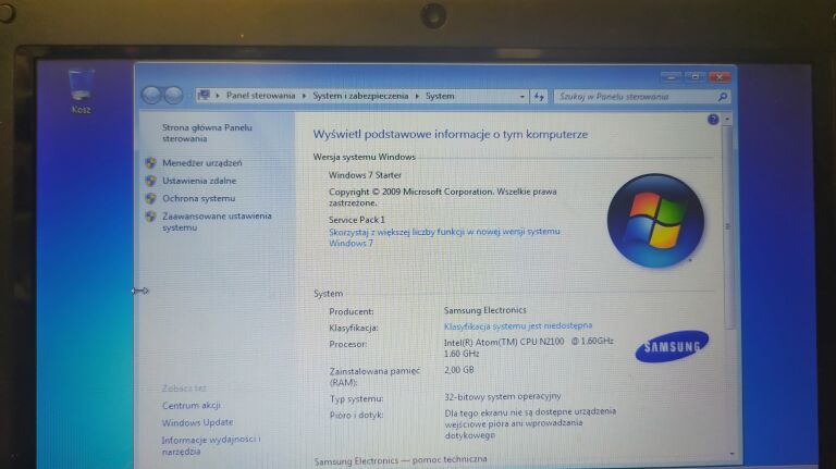 LAPTOP NETBOOK SAMSUNG N102SP GW. 1ROK OKAZJA!!
