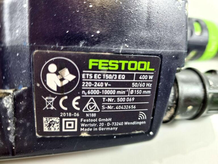 FESTOOL SZLIFIERKA MIMOŚRODOWA ETS EC 150/3 EQ