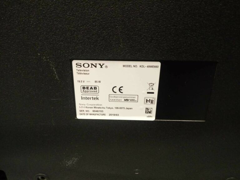 TELEWIZOR SONY KDL-49WE660 SMART TV PILOT ZASILAC