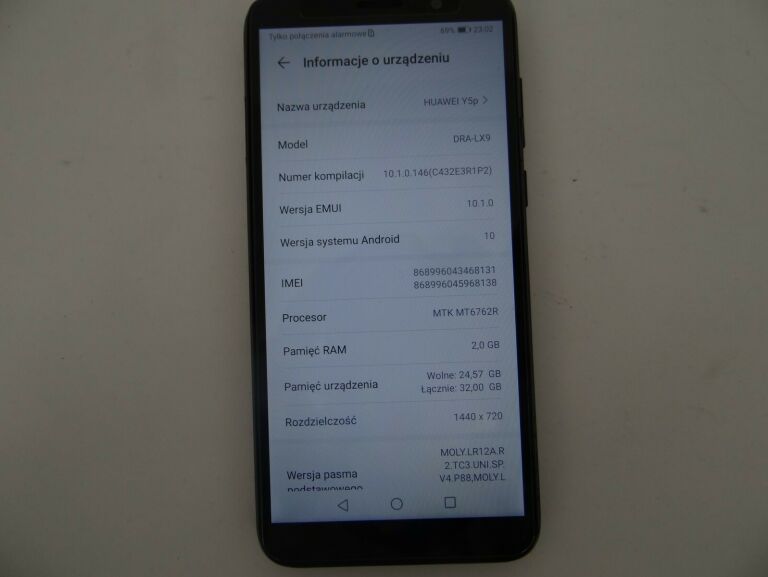 TELEFON HUAWEI Y5P DRA-LX9 KOMPLET