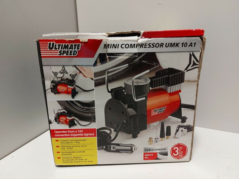 ULTIMATE SPEED Mini Compressor UMK 10 A1 : : Automotive