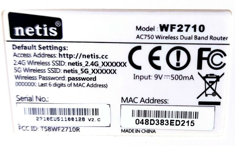 NETIS WF2710 ROUTER DWUZAKRESOWY WI-FI AC 750MB
